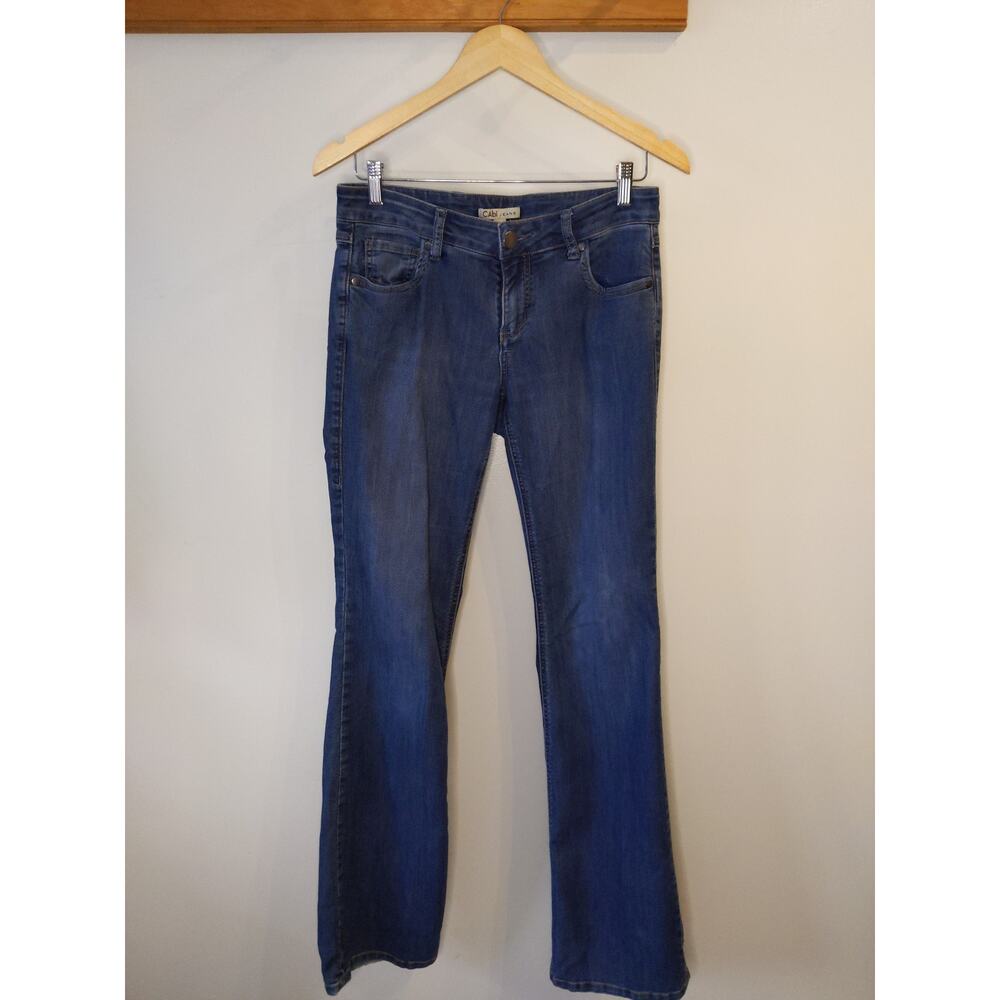 CAbi Women's 4 Medium Wash Boot Cut Jeans Style #333L Classic Denim